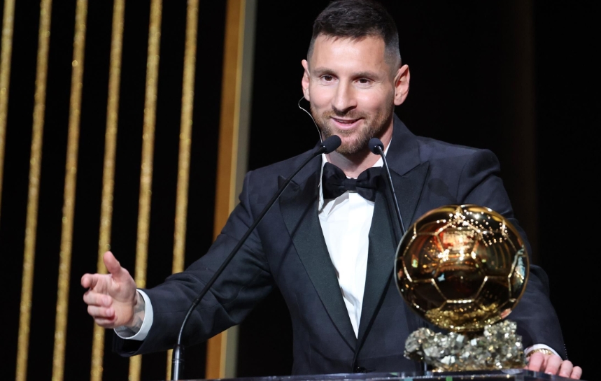 Lionel Messi won the 2023 men's Ballon d'Or