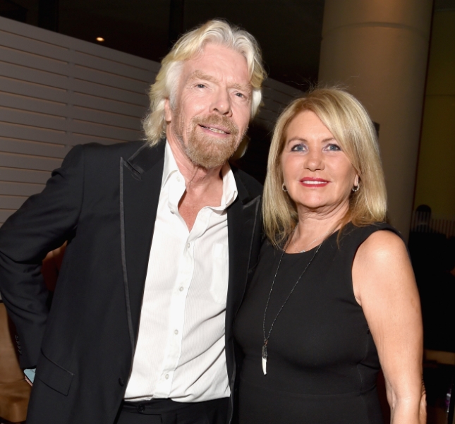 Richard Branson and his wife, Joan Templeman