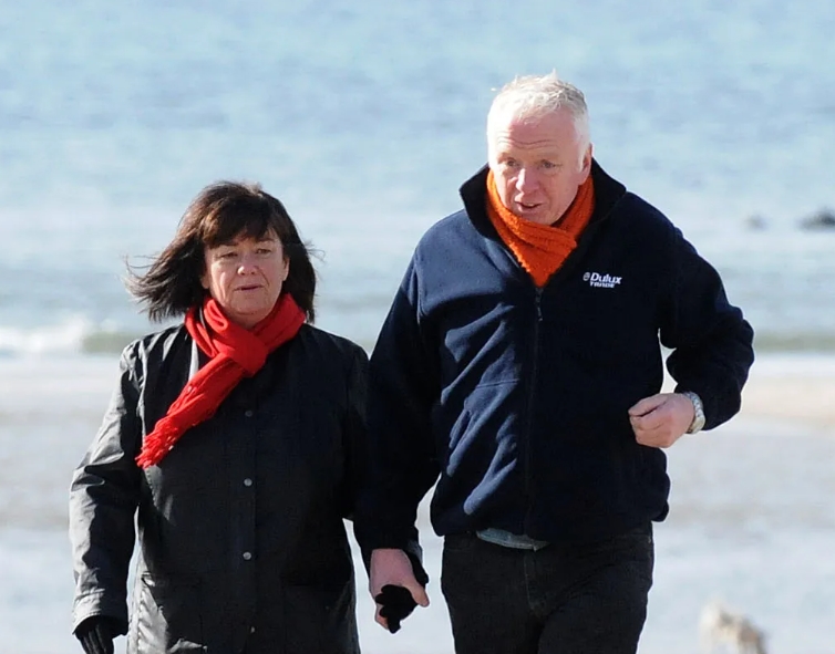 Dawn French with her second husband, Mark Bignell
