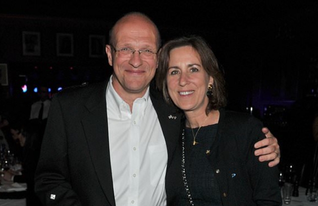 Kirsty Wark and her husband, Alan Clements