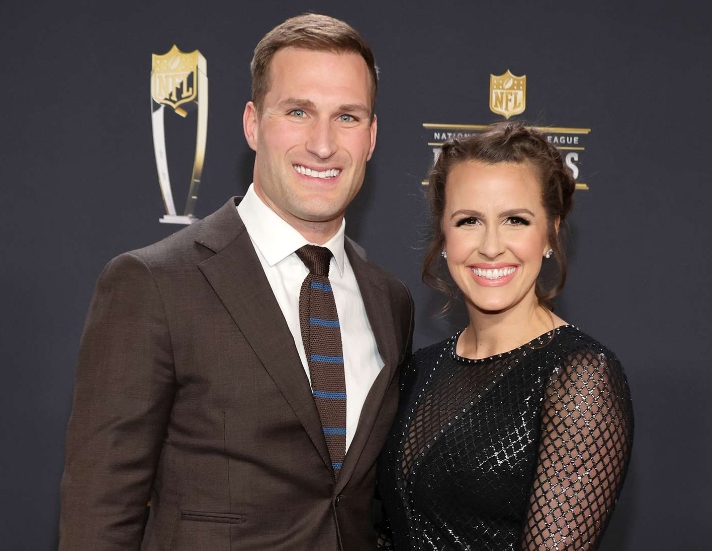 Kirk Cousins and his wife, Julie Hampton