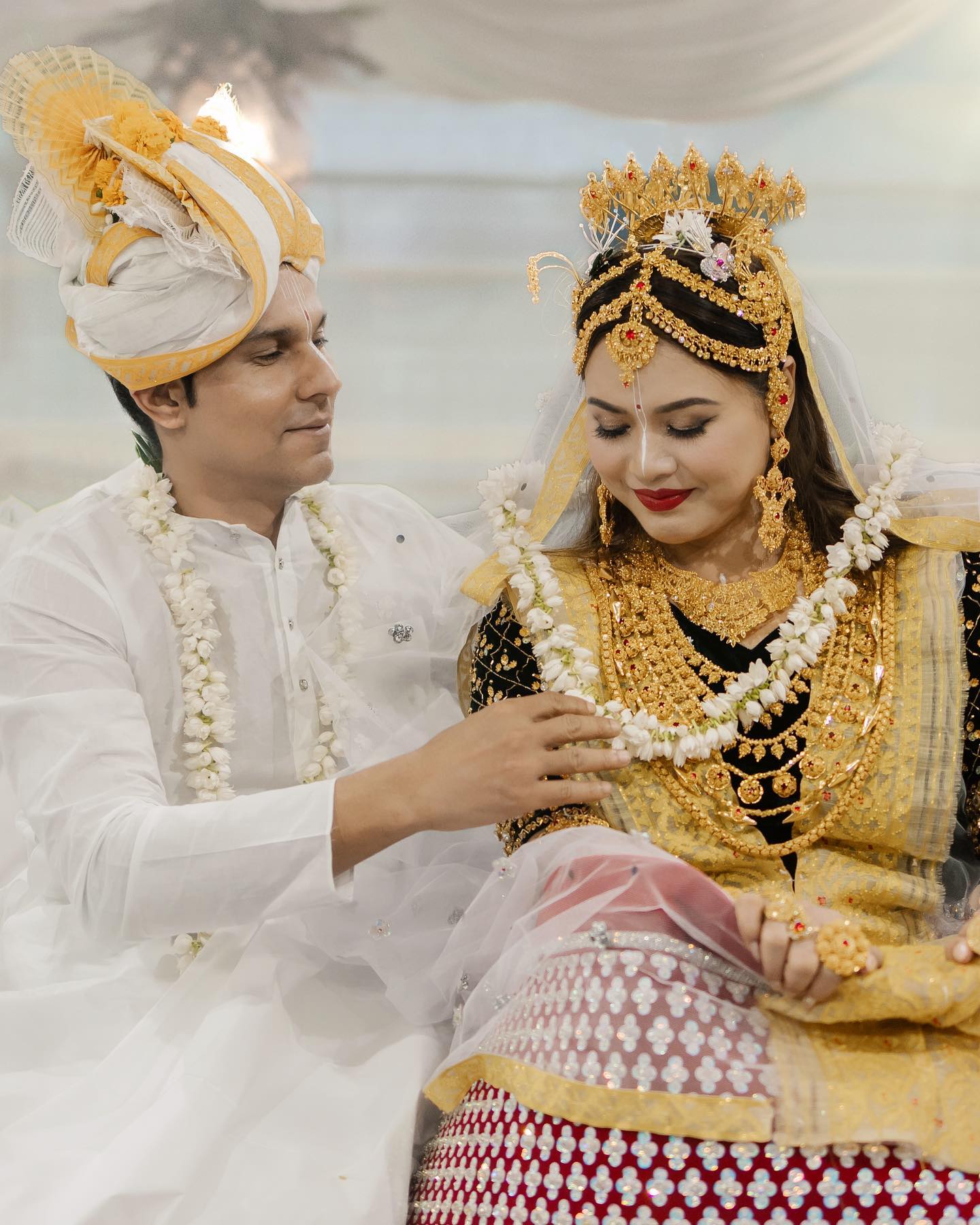 Randeep Hooda with his wife, Lin Laishram