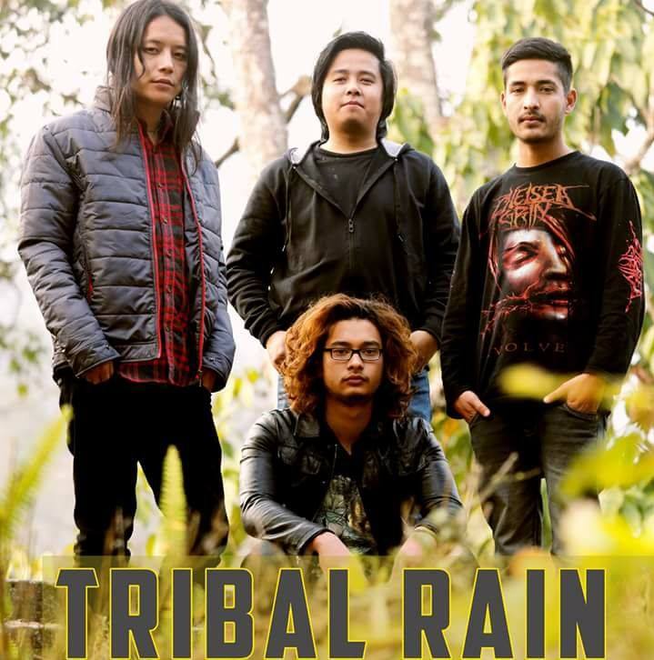 Rahul Rai with his band memeber of Tribal Rain